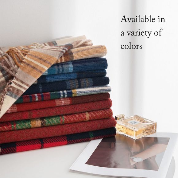 Winter Unisex Plaid Scarf, Scottish Tartan Plaid, Classic Winter Soft Cashmere🦛 - Picture 6 of 7